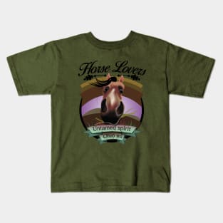 Horse Lovers - Untamed Spirit -Ohio 1812 Kids T-Shirt